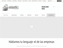 Tablet Screenshot of elastic-business.com